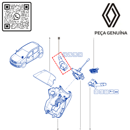 RN 168008 8201168008 CHAVE DO LIMPADOR LOG IISAN IIDUS - 4